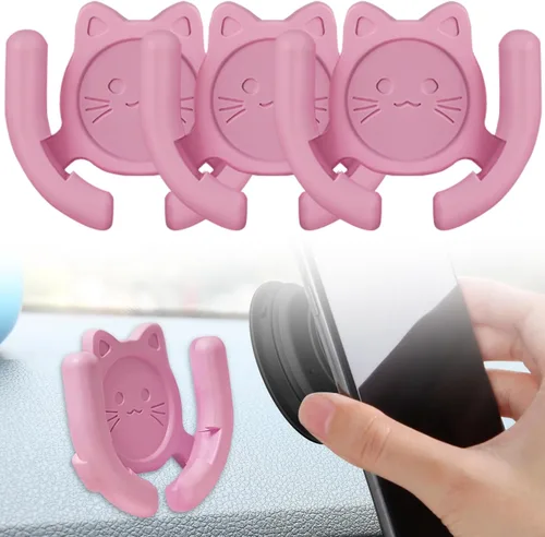 Vista 11 de Soporte multisuperficie para automóvil, paquete de 2 unidades compatible con soportes Popsocket, accesorios de soporte de dispositivos manos libres