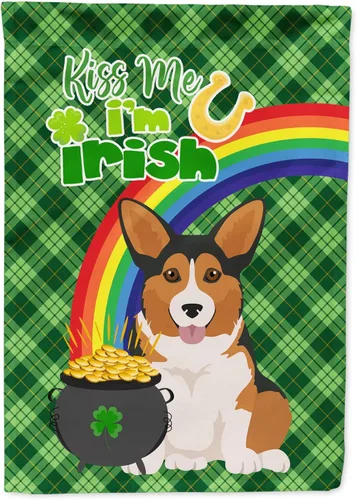 Vista 16 de Caroline's Treasures WDK4731GF - Bandera decorativa para jardín del día de San Patricio, color negro y tostado, Airedale Terrier, para jardín