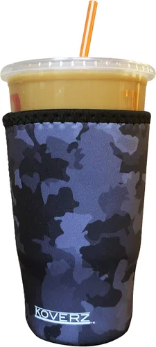 Vista 34 de Funda Koverz para café helado, funda aislante de neopreno para taza, se ajusta a una taza de café de 32 Oz., lavable y reutilizable, accesorios