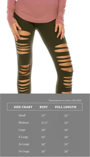 Vista 5 de The Classic Leggings recortados para mujer elásticos con agujeros rasgados de longitud completa pantalones activos para entrenamiento talla grande