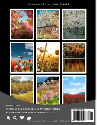 Vista 2 de VIER JAHRESZEITEN Fotobuch Wetter in Seasonal von Fotografie für Liebhaber Dekor als Geschenke Mit über 40 Seiten hochwertigen Bildern zur