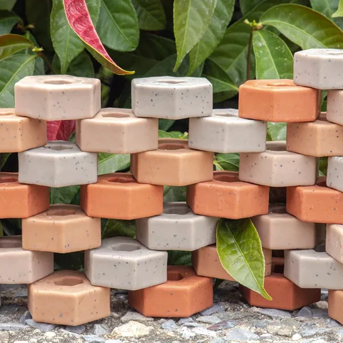 Vista 4 de Guidecraft Little Pavers - 60 pc. Set: Juego de constructores de bloques para construcción y apilamiento