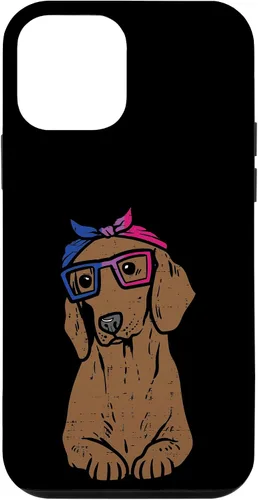 Vista 12 de Funda para iPhone 14 con diseño de perro salchicha LGBTQ con bandera bisexual y orgullo gay