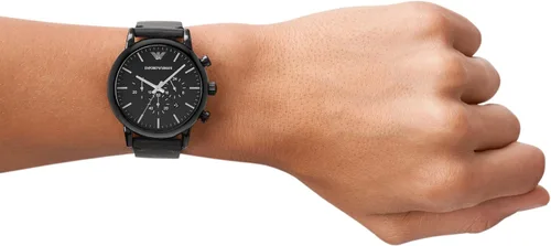 Vista 4 de Emporio Armani Reloj de vestir automático automático con correa de acero inoxidable o cuero