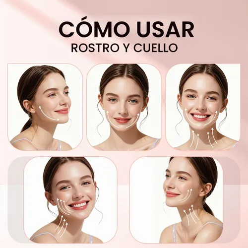 Vista 5 de Cepillo linfático magnético de la cara del contorno para la línea Dorado