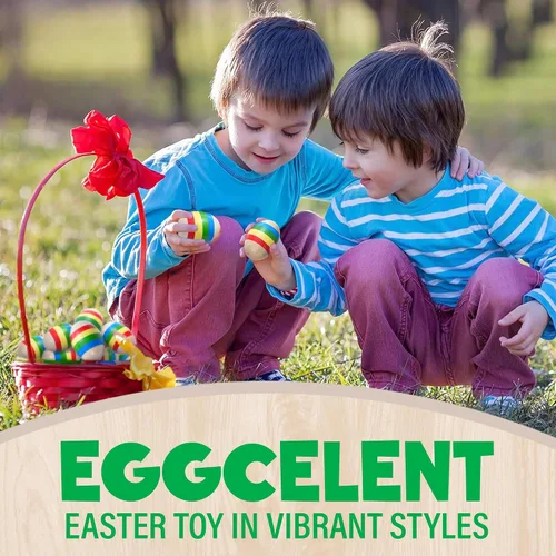 Vista 5 de IPIDIPI TOYS Maracas para huevos de Pascua para niños, paquete de 6 instrumentos musicales de madera para niños, juguete de sonido Montessori