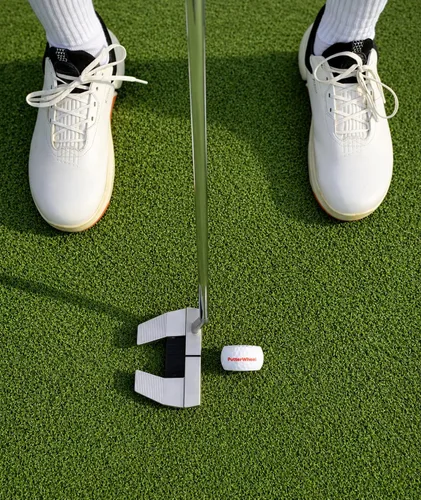 Vista 8 de PutterWheel Ayuda de entrenamiento para poner pelotas de golf (paquete de 3) – Sistema de entrenamiento de golf para práctica verde o esterilla