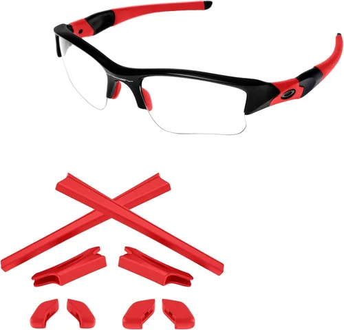 Vista 16 de Kits de Goma de Repuesto Earsocks y Nosepieces para Oakley Flak Jacket Flak Jacket XLJ Sunglass, Negro