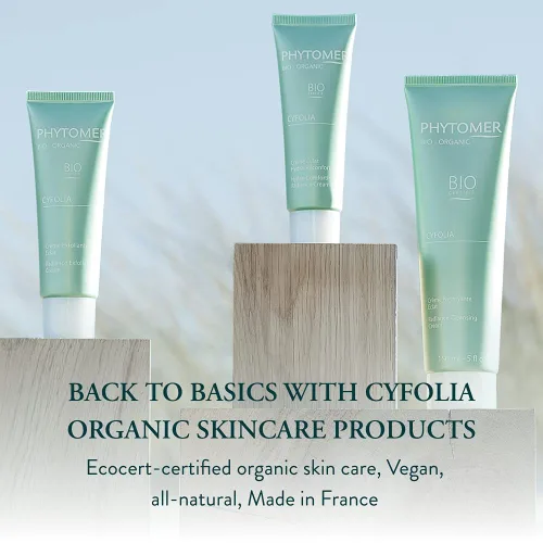 Vista 5 de PHYTOMER Cyfolia Loción limpiadora tonificante facial orgánica, tónico facial saludable, totalmente natural, certificado orgánico, limpiador facial