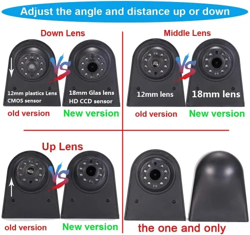 Vista 7 de HD 1280x720 píxeles 1000TV líneas 3ª luz de freno cámara reversa cámara de freno cámara de estacionamiento para Mercedes Benz Viano Vito W639 Van 3