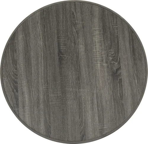 Vista 5 de Safavieh Home Collection Malone Mesa de centro de madera gris oscuro retro de mediados de siglo