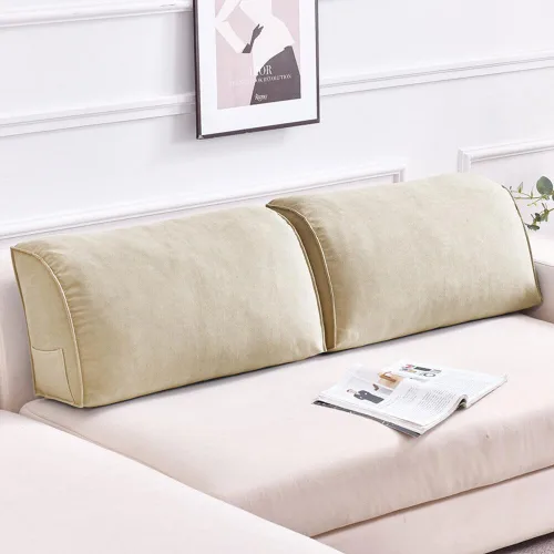 Vista 7 de Almohada decorativa para sofá, cojín de respaldo con funda de almohada extraíble para sala de estar, cabecero, almohada de lectura para cama, Aqua