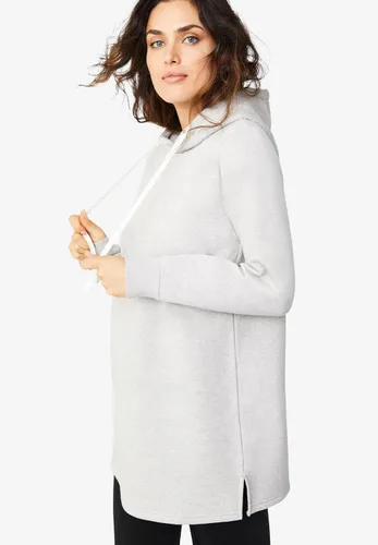 Vista 4 de Ellos Sudadera tipo túnica con capucha de talla grande para mujer