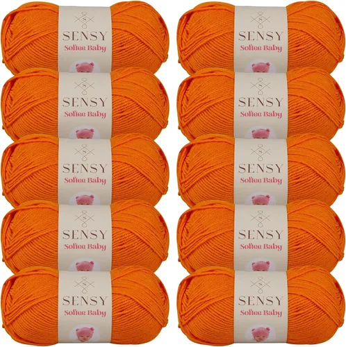 Vista 73 de Sensy Softee Hilo para Bebé, 3.5 oz, 275 yardas, Gauge 3 Light (Almendra)