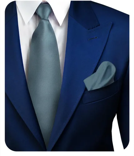 Vista 48 de Juego de corbata de satén sólido y pañuelo de bolsillo para hombre, conjunto de corbata a juego para hombre Ámbar