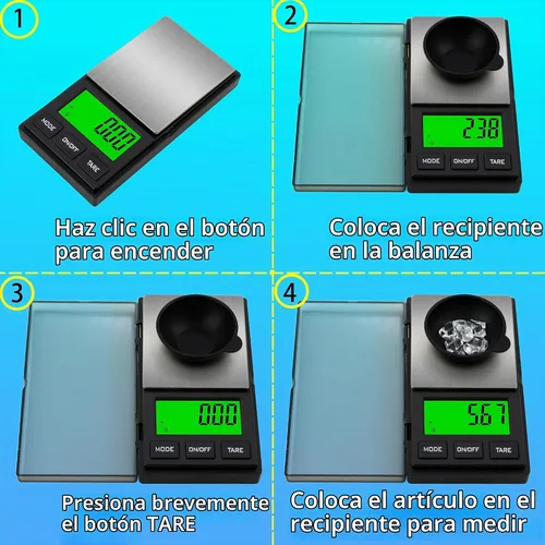 Vista 7 de Báscula digital de bolsillo, escala de gramos, 35.27 oz x 0.00 oz, báscula de alimentos, báscula de joyería, báscula de café, báscula de cocina