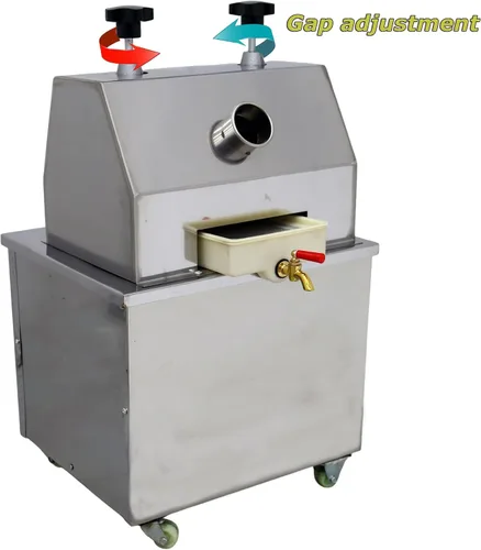 Vista 6 de INTSUPERMAI Prensa comercial de caña de azúcar, máquina exprimidora de caña de azúcar, extractor de jugo de caña de azúcar, 110 V, exprimidor