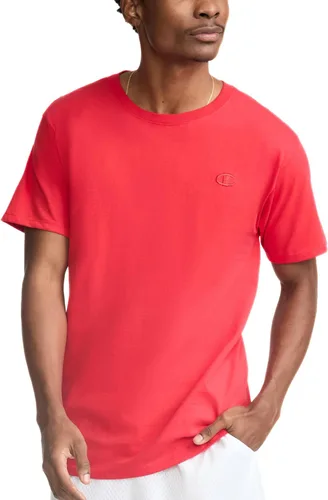 Vista 6 de Champion Men's Classic Short Sleeve T-Shirt, Standard Fit, Midweight 100% Cotton, Available in Regular and Big & Tall