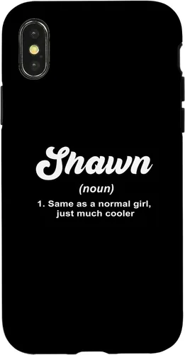 Vista 4 de Funda Shawn con nombre personalizado para iPhone 14 con definición de nombre Shawn