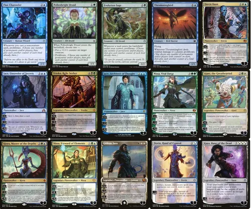 Vista 3 de Elite Planeswalker Commander Deck - EDH - Atraxa, Voz de pretor - Hecho a medida - Magic The Gathering - MTG - 100 cartas