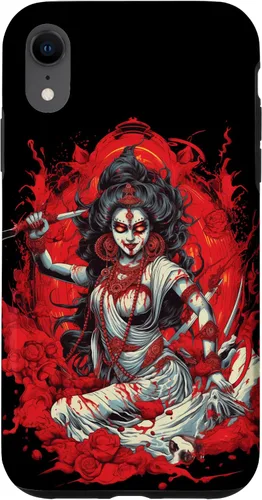 Vista 24 de iPhone 16 Kali Goddess of Death, Time and Doomsday Hindu God Occult Case