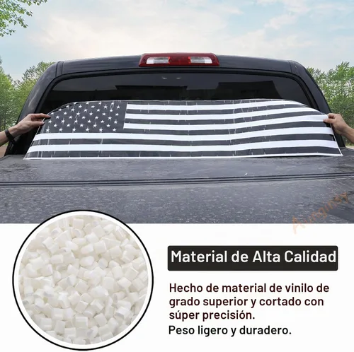 Vista 3 de Aunginsy Adhesivo para panel de vidrio para ventana trasera, compatible con Toyota Tundra 2007-2021, panel de ventana de puerta trasera
