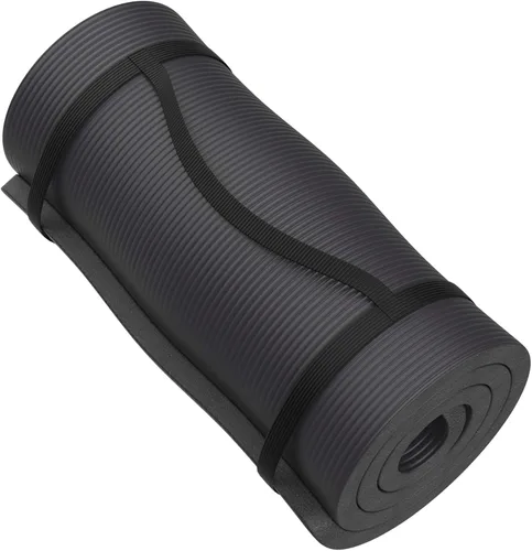 Vista 7 de Wakeman Outdoors - Colchoneta de dormir de espuma para acampar, almohadilla impermeable de 1.25 pulgadas de grosor con correas de transporte