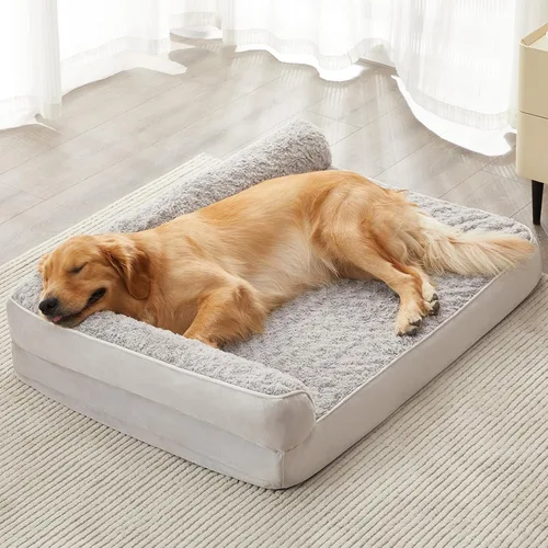Vista 19 de BFPETHOME - Camas ortopédicas para perros grandes - Sofá para perros impermeable con funda extraíble y lavable, cama grande para mascotas con forro