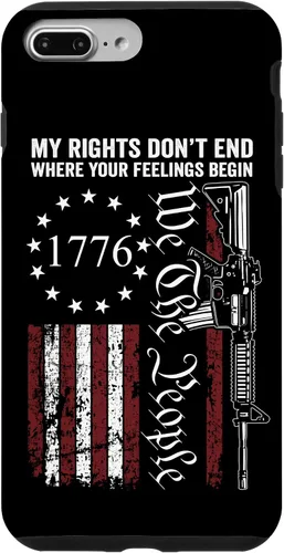 Vista 12 de My Rights Don't End Where Your Feelings Begin USA Gun Flag Case for iPhone 17