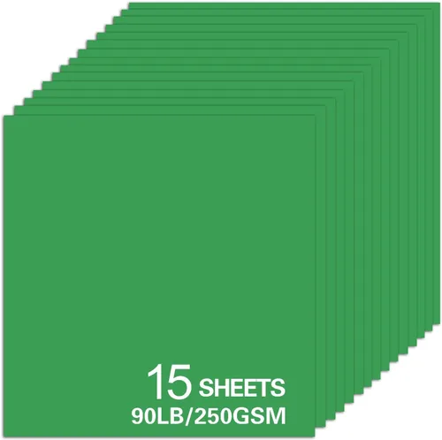 Vista 17 de 15 hojas de papel de cartulina negra, cartulina de 12 x 12 pulgadas para Cricut, papel de construcción grueso para hacer tarjetas, álbumes de Negro