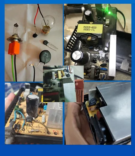 Vista 5 de Fielect Resistencias de termistor NTC MF52-103/3435 10K Ohm limitador de corriente de irrupción Sensores de temperatura, paquete de 60