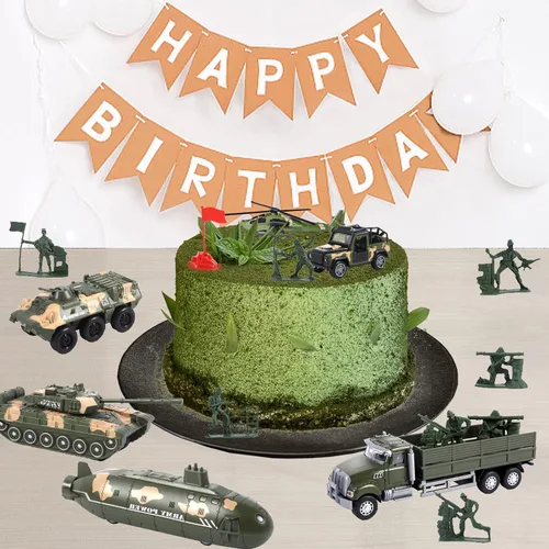 Vista 7 de OTONOPI Conjunto de vehículos militares variados modelos del ejército, helicóptero, tanque submarino, coche blindado, camión de transporte Panzer