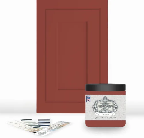 Vista 93 de Pintura TODO EN UNO, Abbey (gris cálido), Muestra de 8oz - Pintura duradera para gabinetes y muebles. Imprimación y capa superior incorporadas,