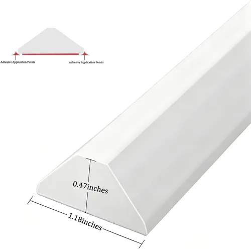 Vista 2 de Presa de agua para umbral de ducha, barrera impermeable de silicona autoadhesiva para baño y cocina, ducha, protector de agua para separación seca