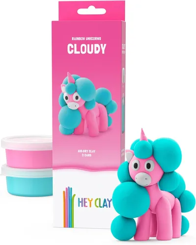 Vista 18 de HEY CLAY Forest Animals - Claymate Bear - Kit de arcilla seca al aire con 3 latas y herramientas de escultura con divertidas instrucciones