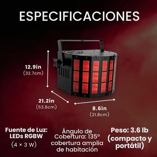 Vista 2 de CHAUVET DJ Mini Kinta ILS Compact LED Derby Effect Light Salida de haz