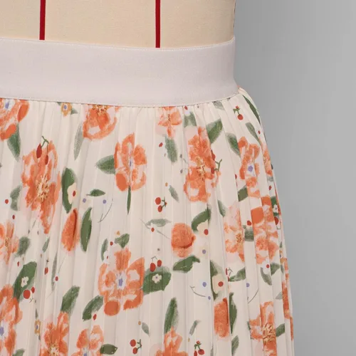 Vista 193 de GRACE KARIN - Falda plisada de gasa para mujer, con cintura alta y elástica, vuelo, corte acampanado y longitud por debajo de la rodilla