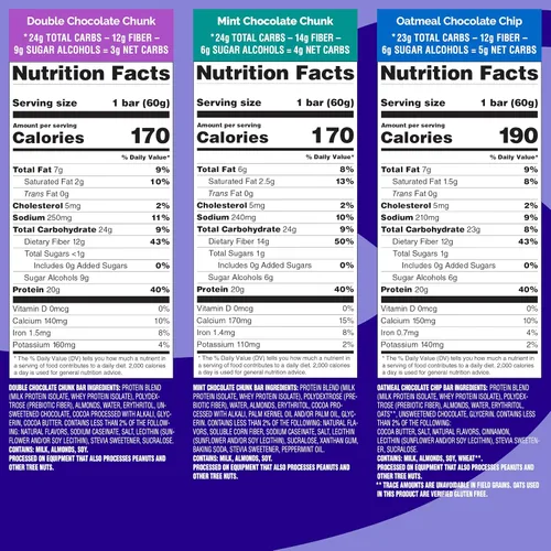 Vista 8 de Quest Nutrition Ultimate Variety Pack Barras de proteínas, altas en proteínas, bajas en carbohidratos, sin gluten, aptas para dieta cetogénica, 12