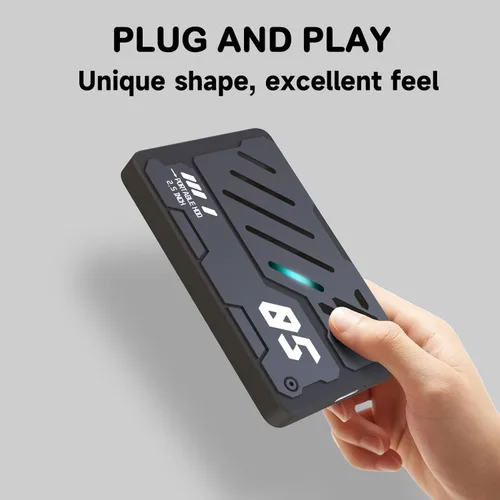 Vista 4 de Disco duro externo portátil ultra delgado USB 3.0 HDD Almacenamiento para PC, portátil, Mac, Xbox one, PS4, PS5 (250 GB)