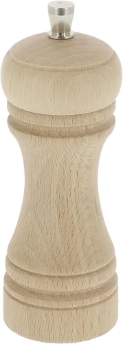 Vista 6 de de Buyer JAVA - Molinillo de pimienta, oscuro, 5.5 pulgadas, acero inoxidable y madera de haya, incluye perilla para ajustar el tamaño de molienda
