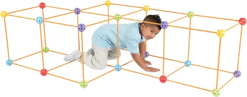 Vista 5 de Crazy Forts Everest Toys Multicolor - Juego de construcción de fuerte de 69 piezas - Juguetes STEM para construir en interiores o exteriores