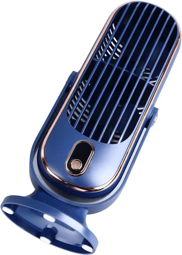 Vista 7 de Ventilador oscilante de mesa de torre de 5 engranajes con flujo de aire turboalimentado, silencioso y desmontable para el hogar, oficina, espacios