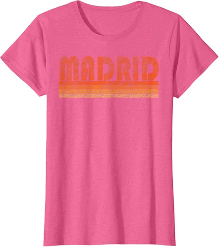 Vista 89 de clásico Retro Madrid playera, hombre 3XL, Asphalt Negro