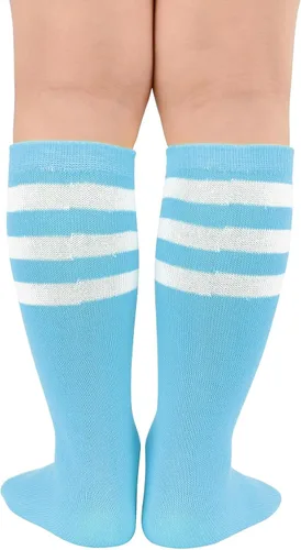 Vista 3 de Century Star Calcetines de fútbol para niñas y niños, calcetines de béisbol para jóvenes, calcetines de sóftbol para niños, calcetines deportivos