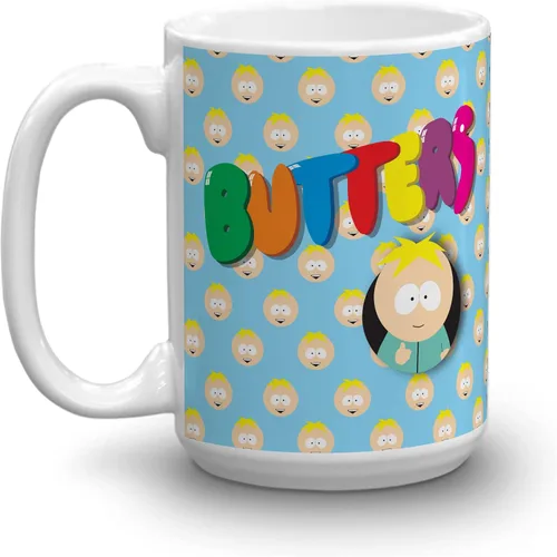 Vista 4 de South Park Taza blanca Rainbow Butters, con licencia oficial, 11 onzas