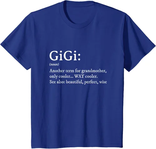 Vista 61 de Gigi Definition - Camiseta de regalo para abuela, cumpleaños y abuela, Negro