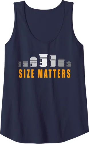 Vista 4 de Photography Camera Lens Size Matter Photographer Shutterbug Tank Top