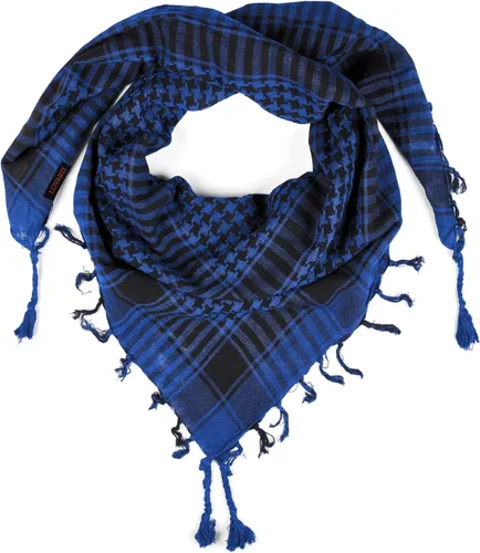 Vista 33 de LOVARZI Shemagh Cottons Arab Keffiyeh - Bufanda militar táctica para cabeza y cuello