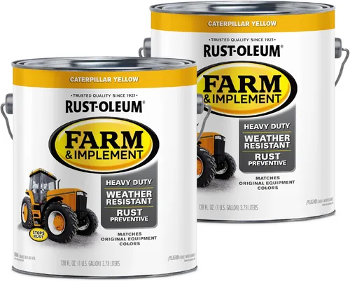 Vista 79 de Rust-Oleum Farm & Implement 280176 - Pintura esmaltada, galón, naranja (Allis Chalmers Orange)
