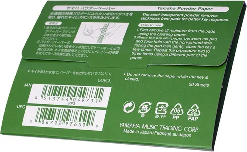 Vista 2 de Yamaha YAC-1094P Papel en polvo para instrumentos musicales de viento y viento de madera